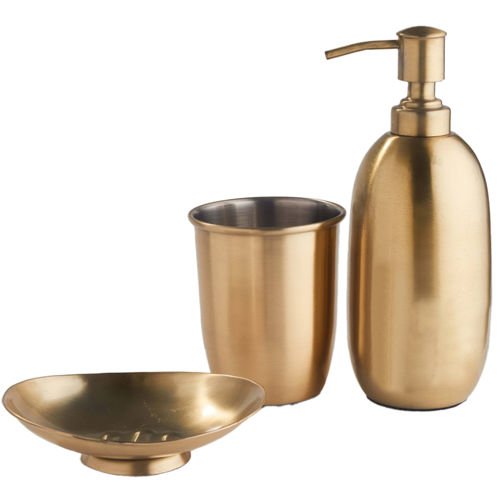 OurHouse Brass Bathroom Set Image 1