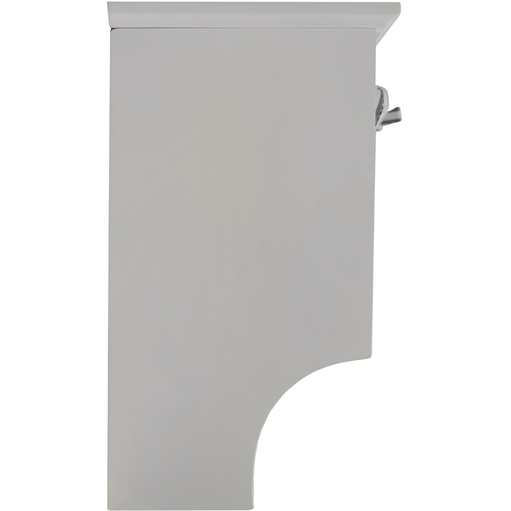 Watsons Hallway White and Grey Wall Storage Shelf with 2 Baskets and 5 Coat Hooks Image 4