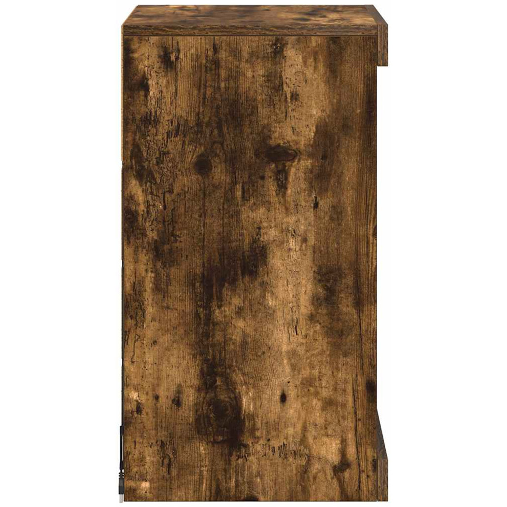 vidaXL 4 Shelf Smoked Oak Sideboard with RGB LED Lights Image 7