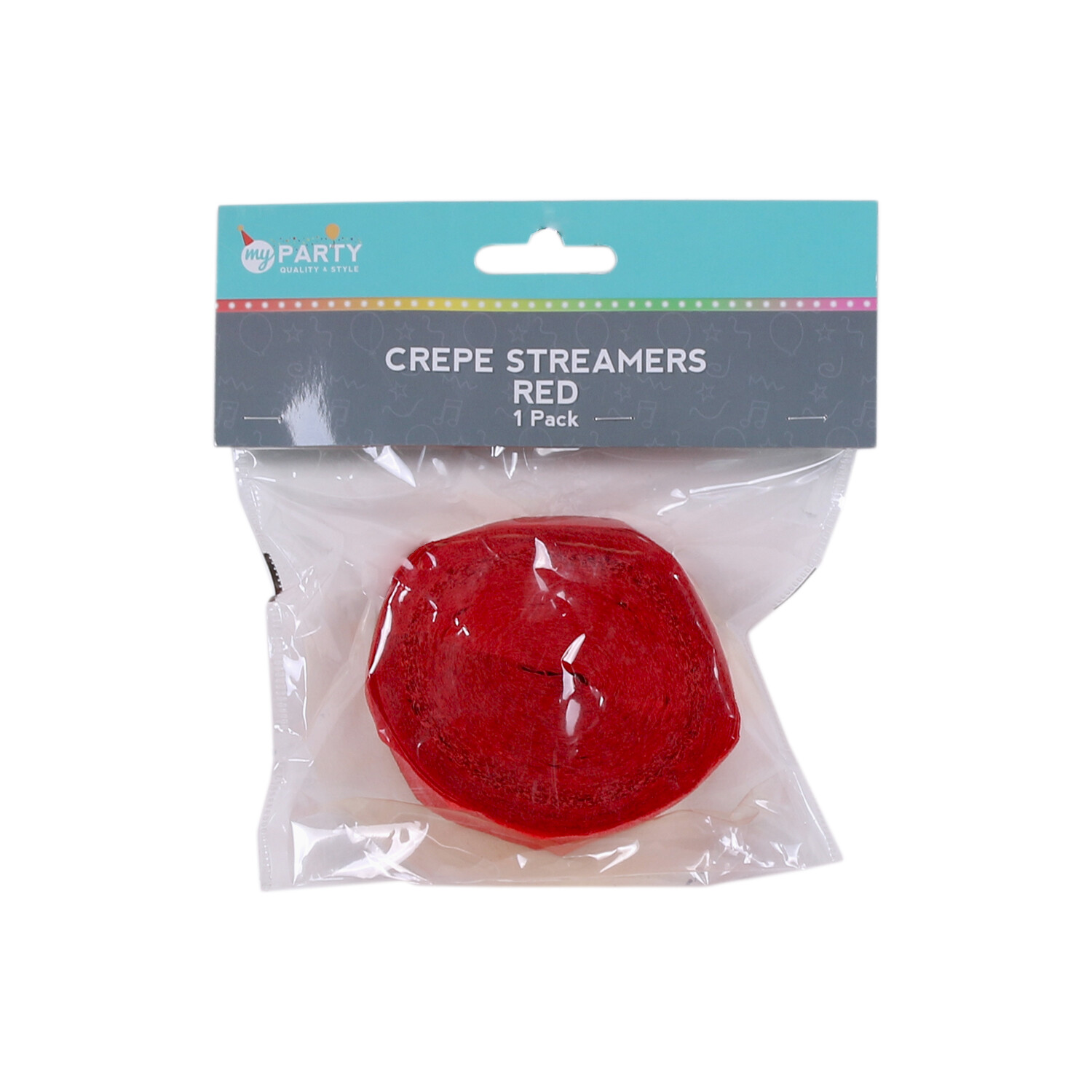 Crepe Streamer Roll - Red Image