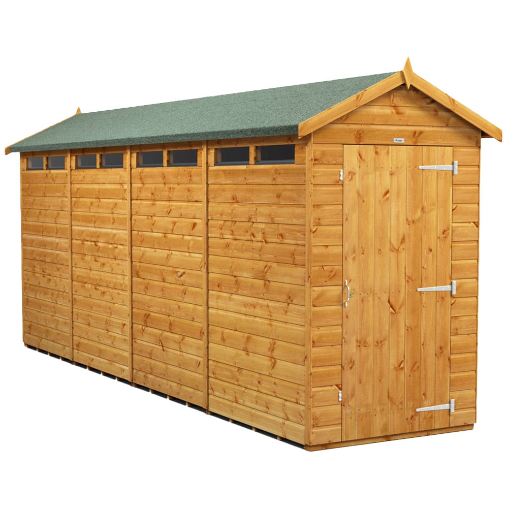 Power Sheds 16 x 4ft Apex Security Shed Image 1