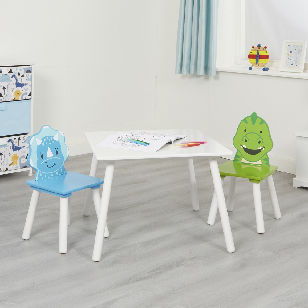 Liberty House Toys Kids Dinosaur Table and Chairs Set Image 7