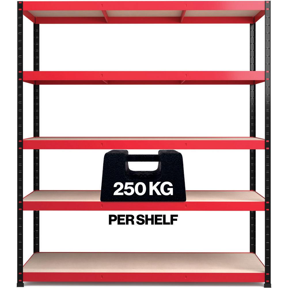 RB Boss Freestanding 5 Tier Boltless Shelf Unit 250kg/level Image 6