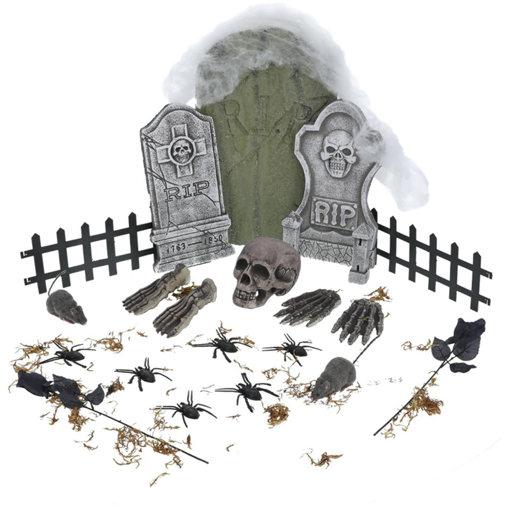 Rubies 24 Piece Graveyard Collection Halloween Decoration Set Image 2