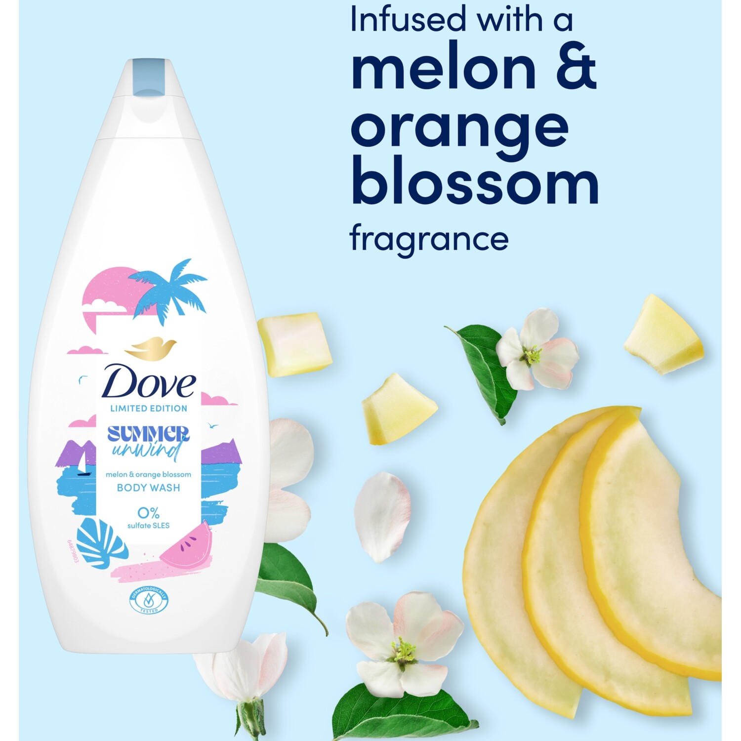 Dove Summer Unwind Body Wash Image 3