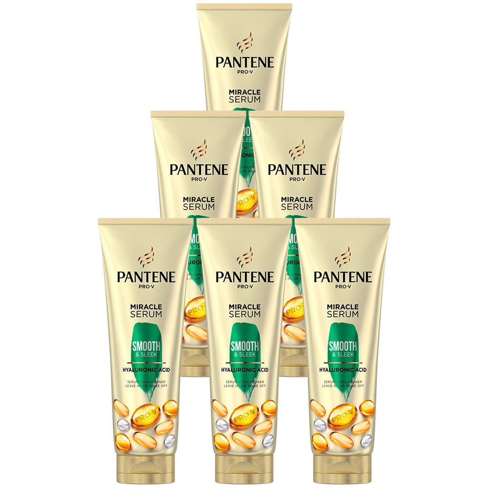 Pantene Pro V Smooth and Silky Miracle Serum Conditioner Case of 6 x 200ml Image 1