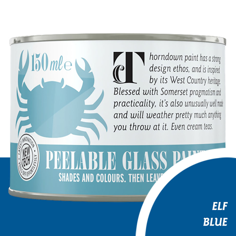 Thorndown Elf Blue Peelable Glass Paint 150ml Image 3