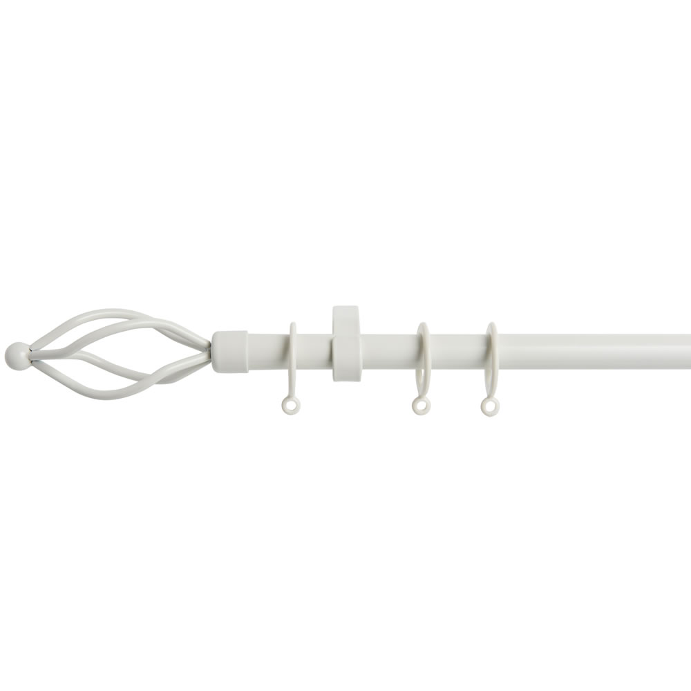 Wilko Firenze 4000 x 70mm Cream Bay Window Curtain Pole Wilko
