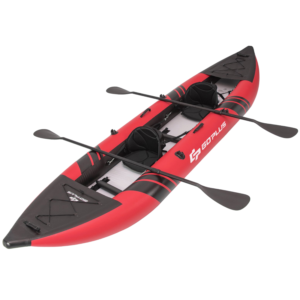 Costway 2 Person Red Inflatable Kayak Set Image 1