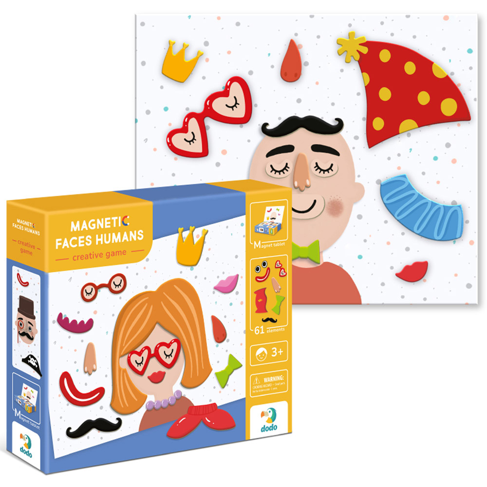 Dodo Magnetic Faces Humans 61 Piece Puzzle Image 2