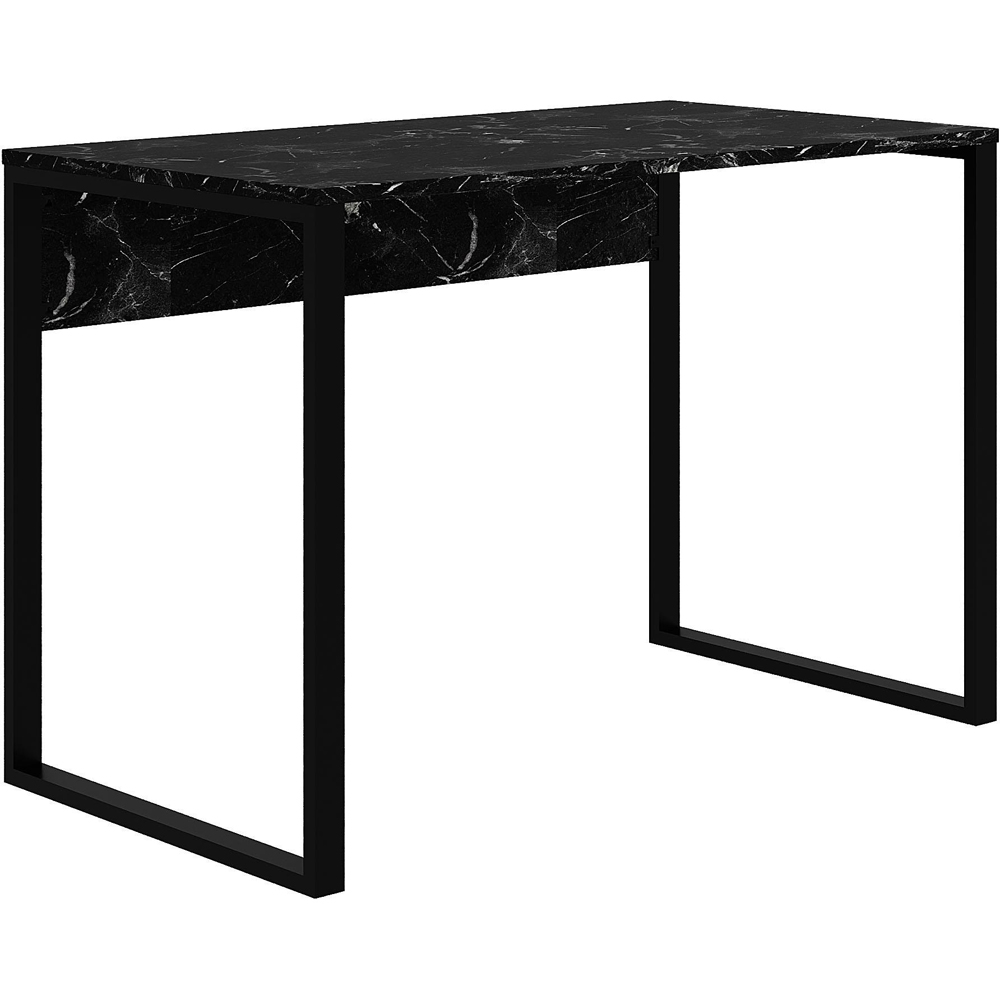 Decortie Inna Computer Desk Matte Black Marble Effect Image 2