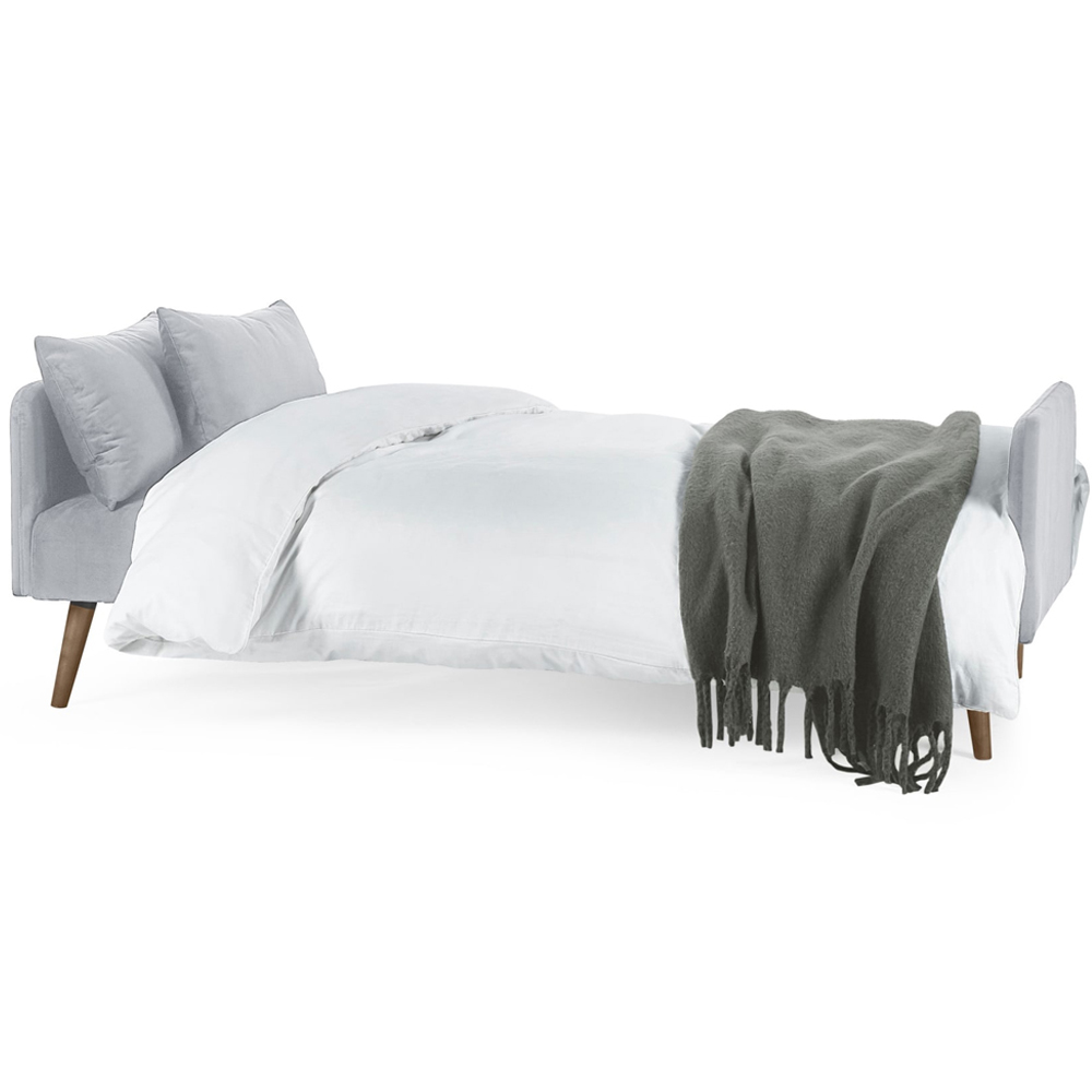 Julian Bowen Andi 3 Seater Grey Fabric Sofa Bed Image 2