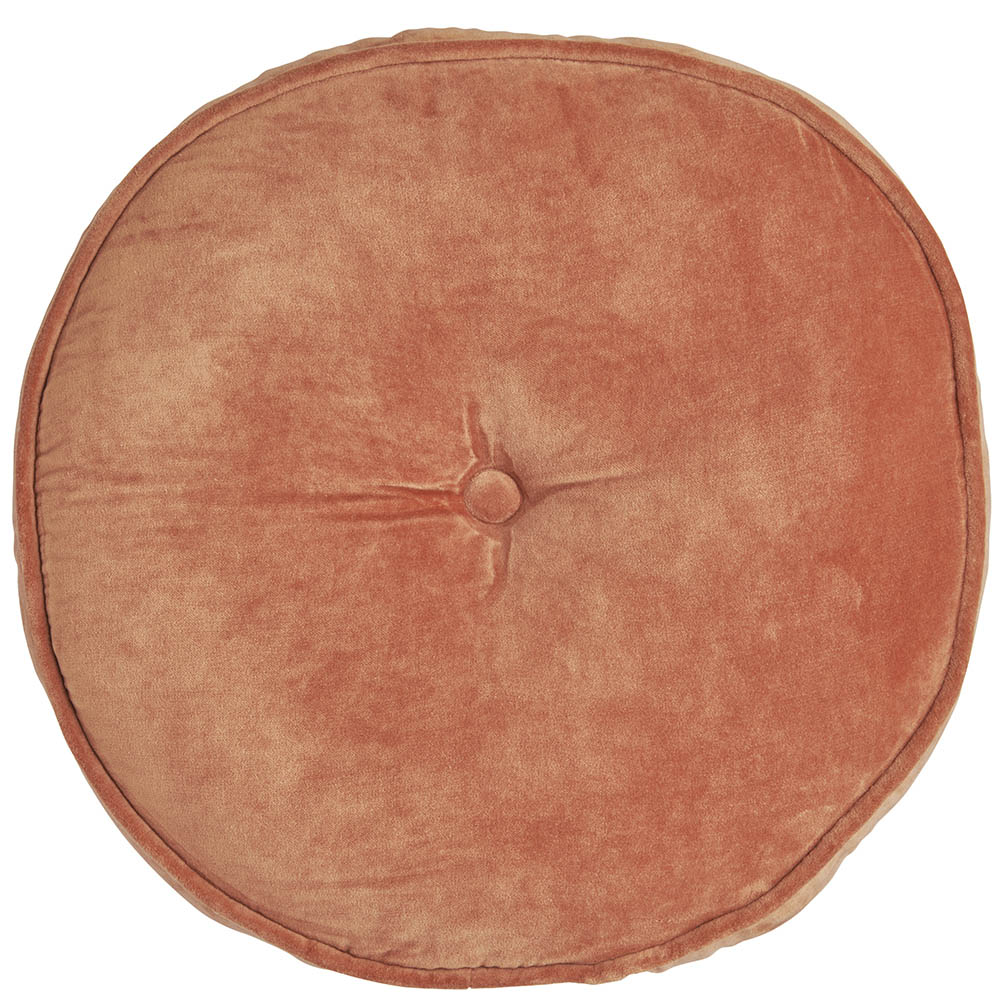 Wilko Orange Round Cushion 45cm Image 1