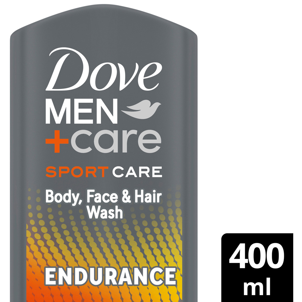 Dove Men+Care Hydrating Endurance 3-in-1 Hair, Body and Face Wash 400ml Image 3