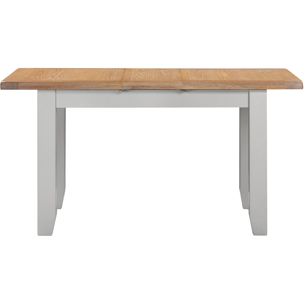 Seconique Windsor 8 Seater 120-150cm Extending Dining Table Pebble Grey and Oak Image 4