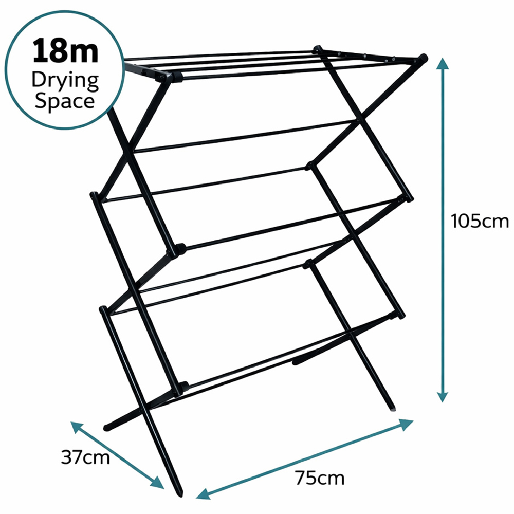 House Of Home 3-Tier Foldable Clothes Airer 16m Image 5