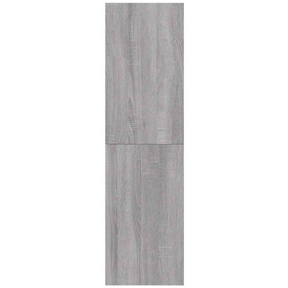 vidaXL Single Door Grey Sonoma Wall Mounted TV Cabinet Image 4