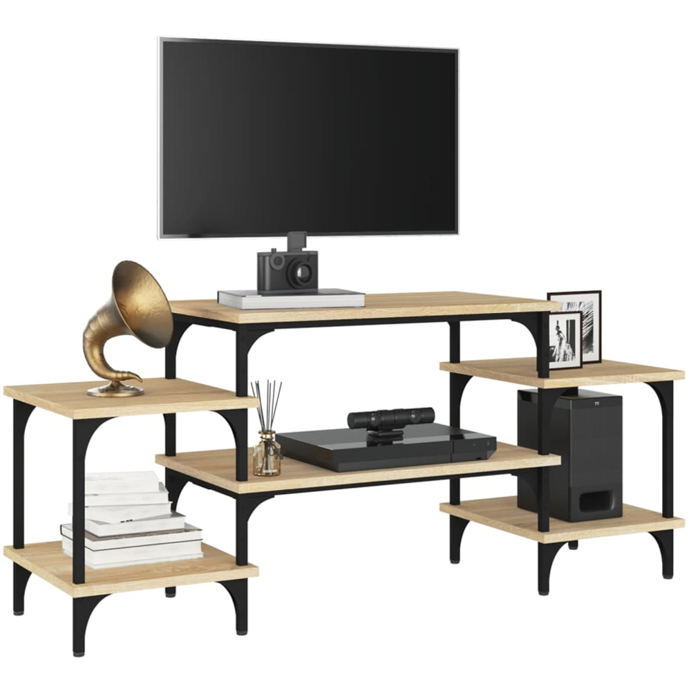 vidaXL 6 Shelf Sonoma Oak TV Cabinet Image 4