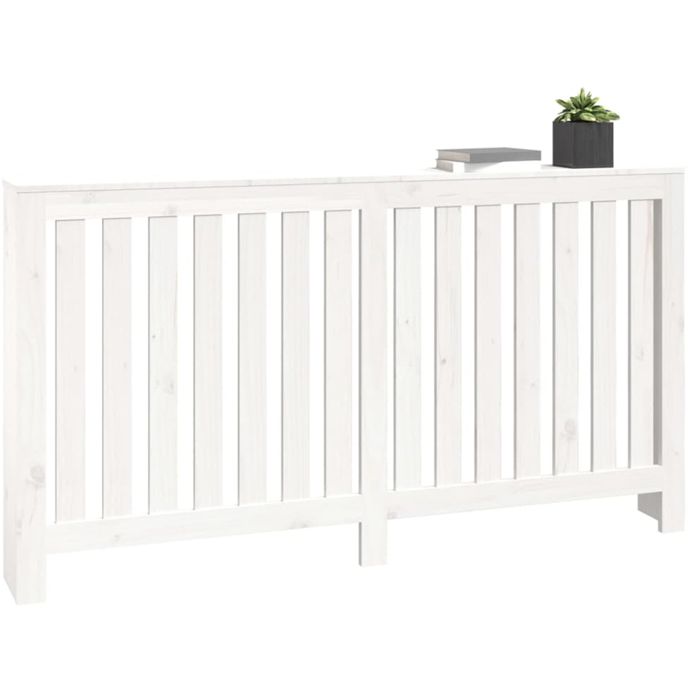 vidaXL White Pine Wood Radiator Cover 840 x 1530mm Image 3
