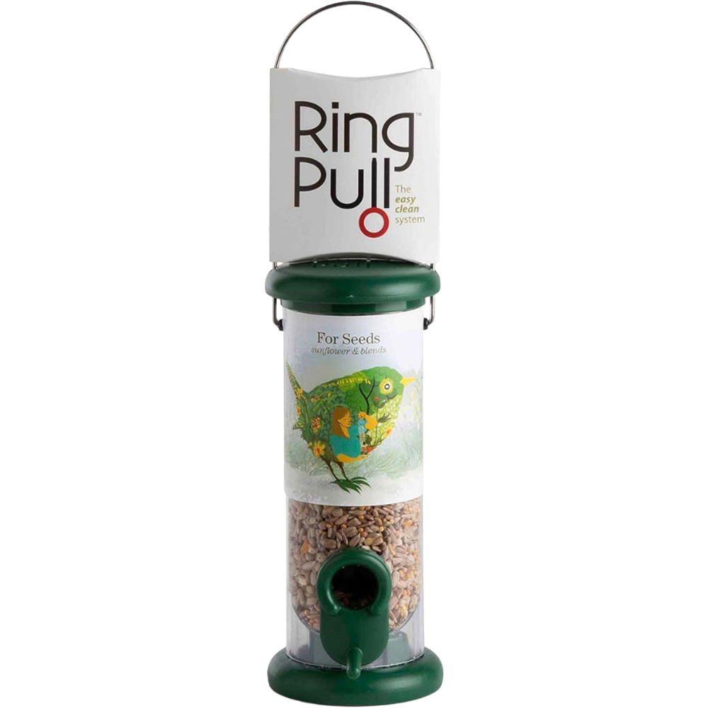 Happy Beaks Jacobi Jayne Ring Pull 2 Port Small Hanging Bird Seed Feeder Image 1