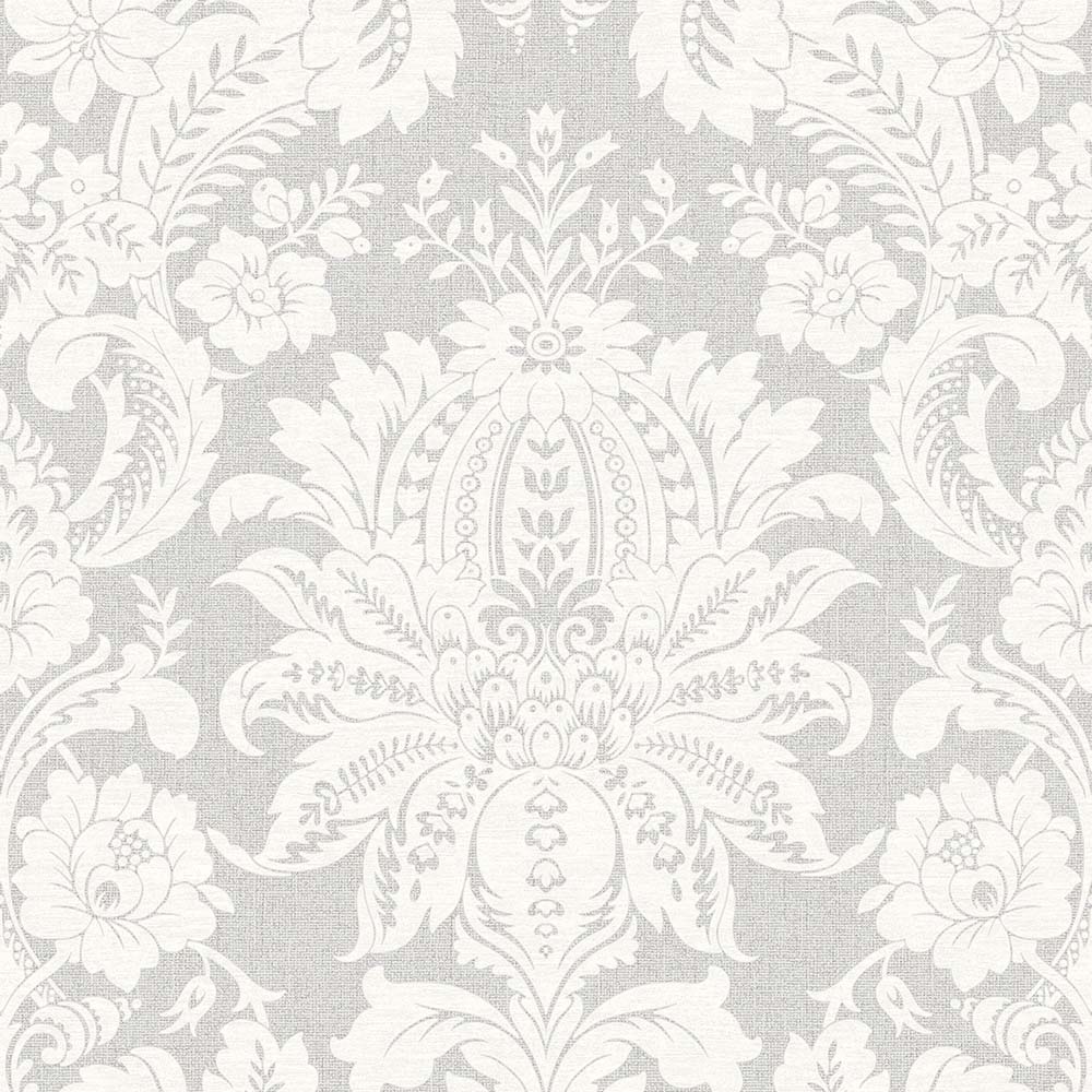 Superfresco Easy Venetian Damask Grey Wallpaper Image 1