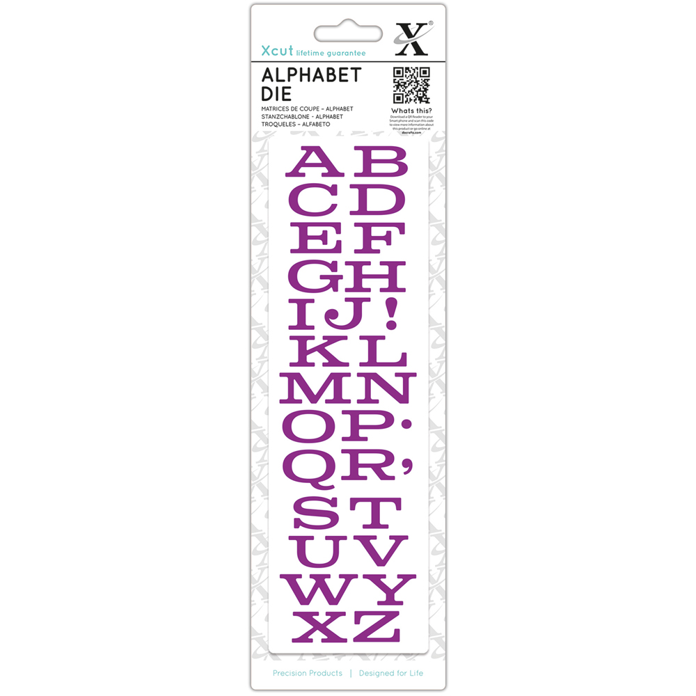 Xcut Silver Mid West Alphabet Die Image