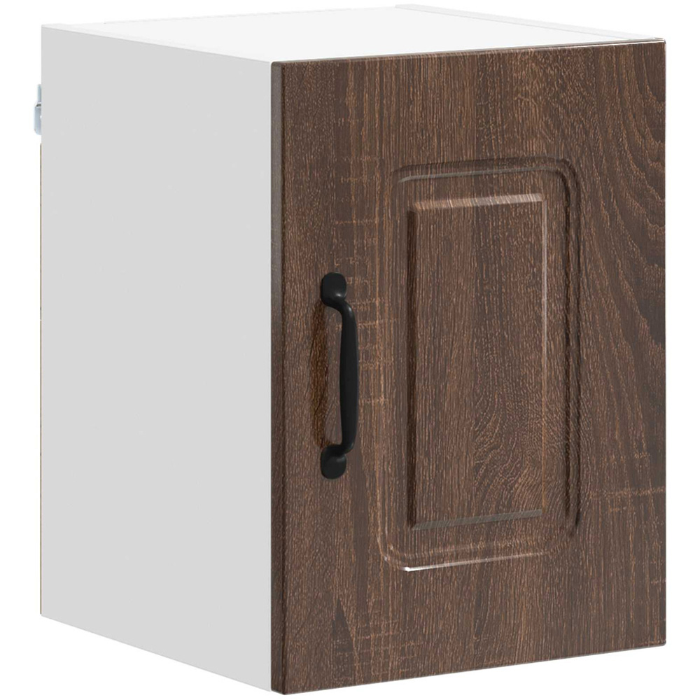 vidaXL Kalmar Single Door Brown Oak Wall Mounted Kitchen Cabinet Set of 2 Image 2