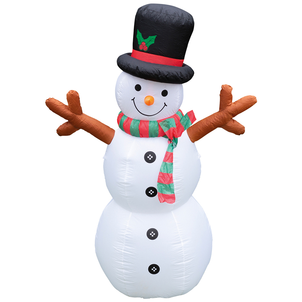 St Helens LED Multicolour Inflatable Snowman 6ft Image 2