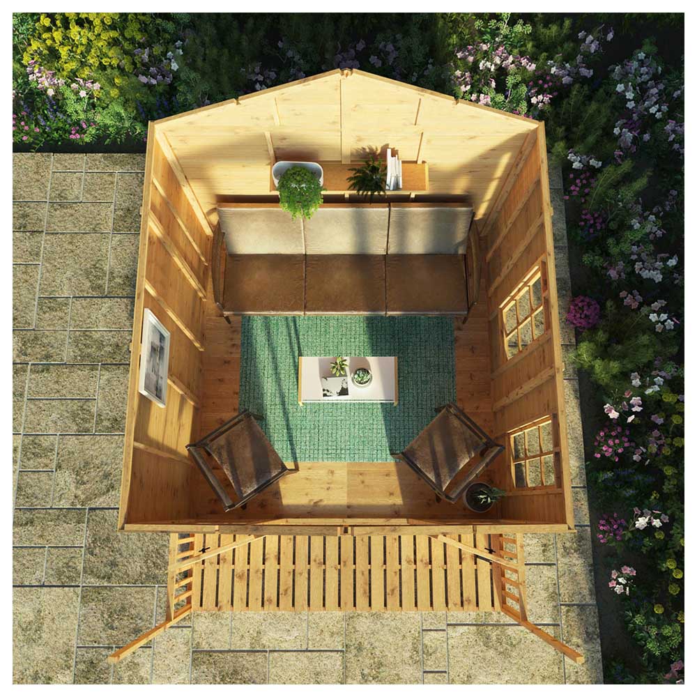 Mercia 10 x 8ft Double Door Premium Traditional Summerhouse Image 6
