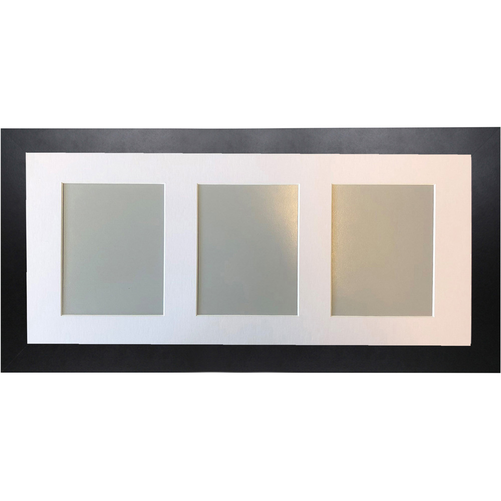 FRAMES BY POST Metro 3 Image Black Frame with White Mount 7 x 5 inch Image 1
