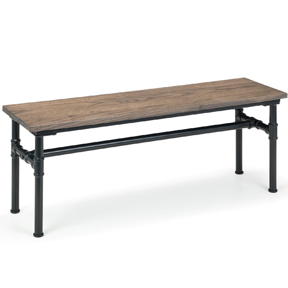 Julian Bowen Carnegie 2 Seater Mocha Elm Dining Bench Image 2