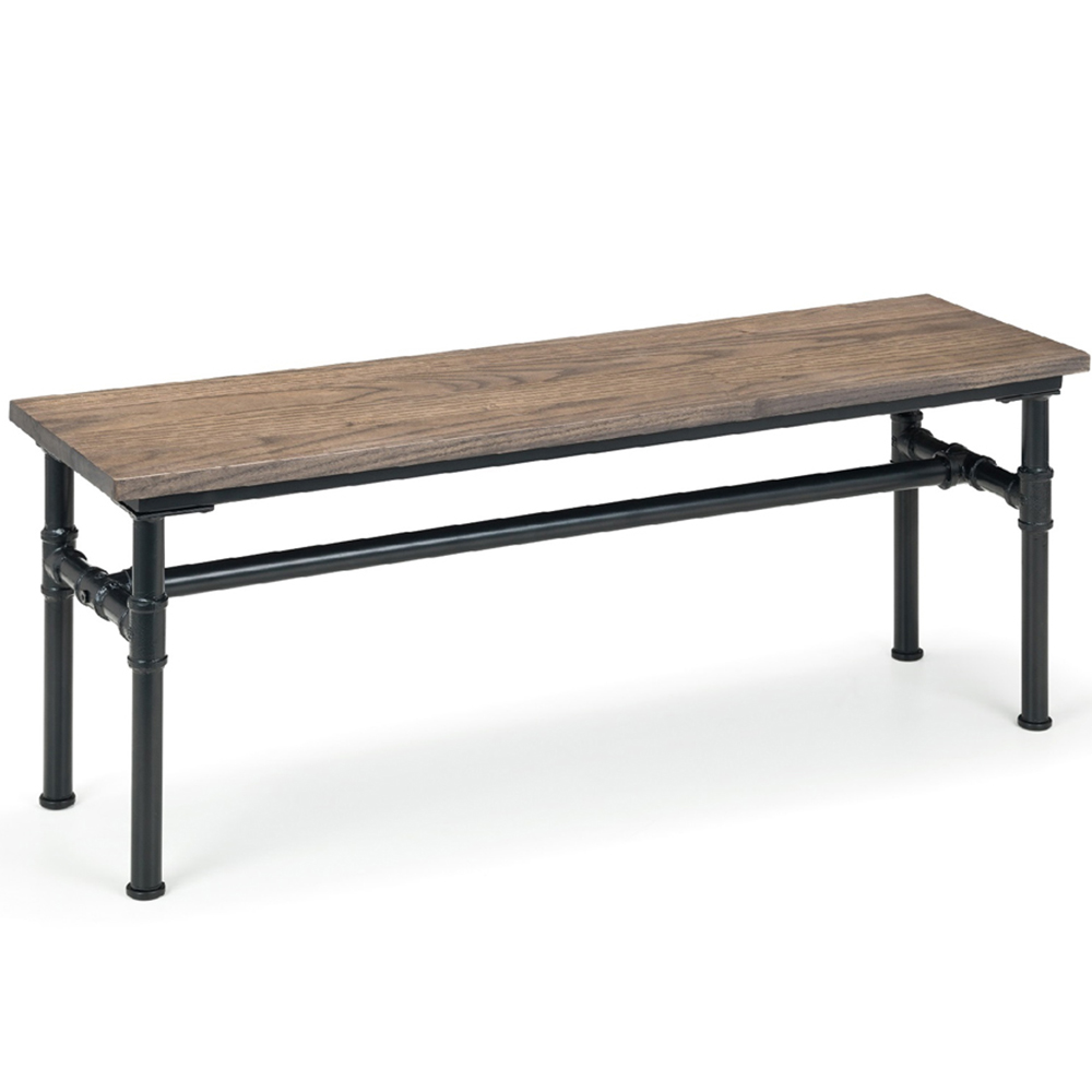 Julian Bowen Carnegie Mocha Elm Dining Bench Image 2