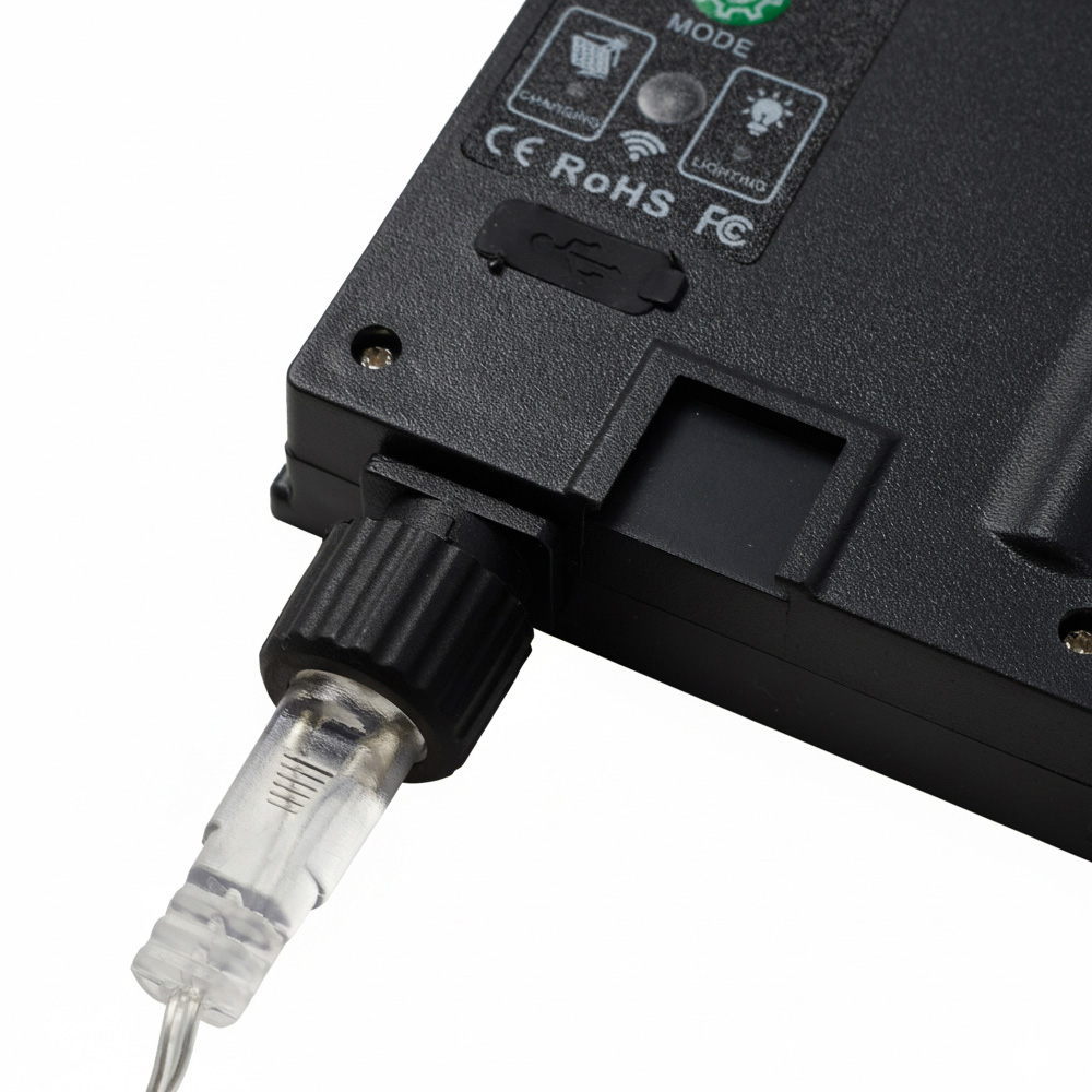 Living and Home 800 Warm White LED Solar Powered Icicle String Lights with Remote Control 20m Image 4