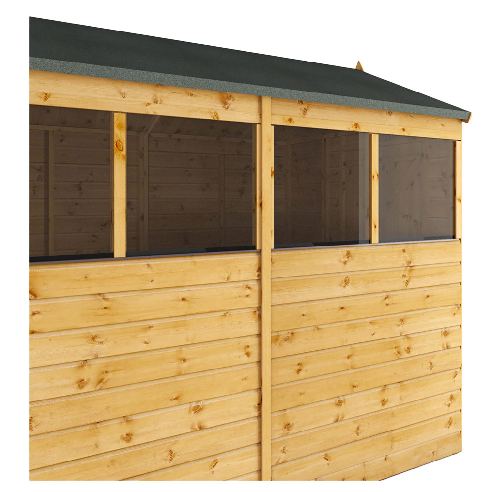 Mercia 8 x 6ft Shiplap Apex Wooden Shed Image 6