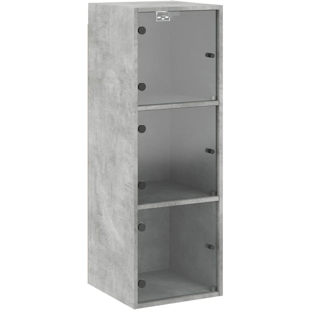vidaXL 3 Door Concrete Grey Wall Cabinet Image 2