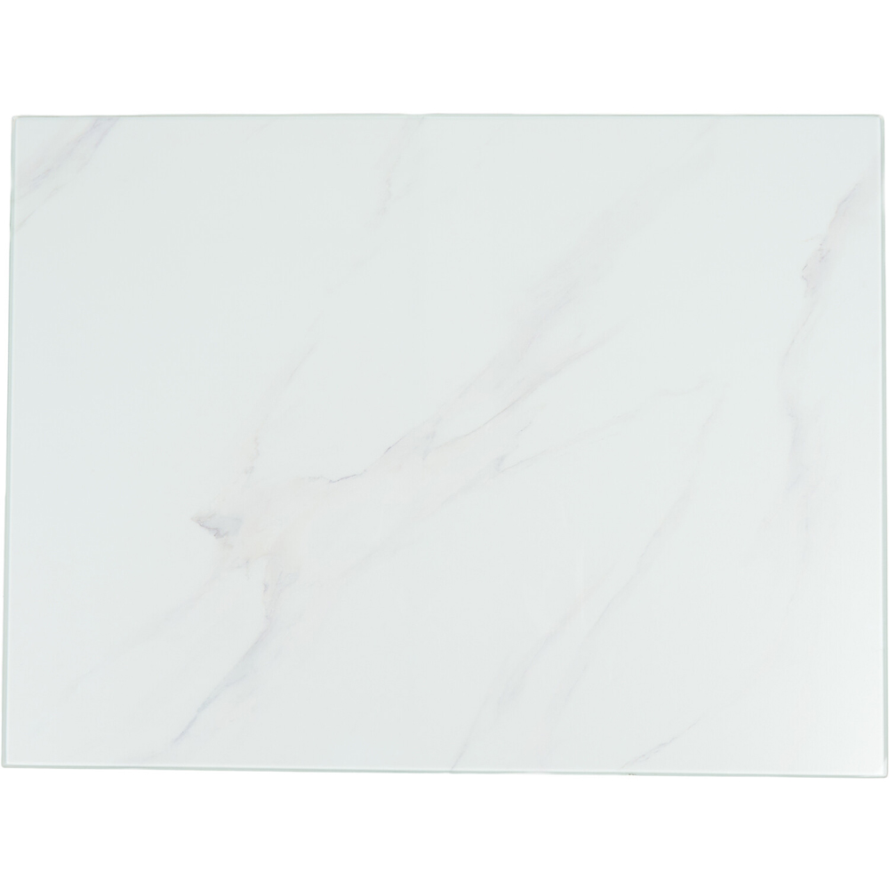 Marble Effect Worktop Saver White Image 2