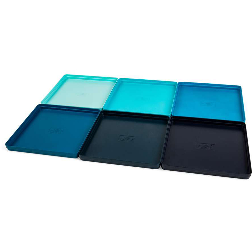The House of Puzzles Stackable Jigsaw Puzzle Piece Sorter Tray 6 Pack Image 3