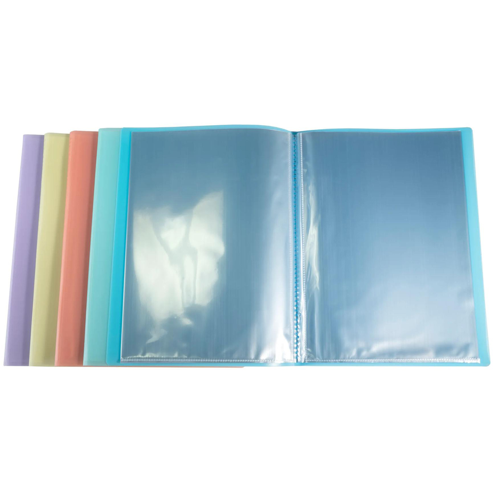 Exacompta Chromaline 40 Pocket Assorted Pastel Colour Display Book 10 Pack Image 5