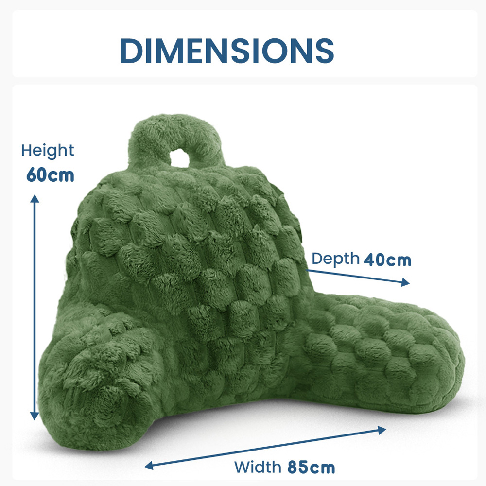 Velosso Olive Chunky Popcorn Back Pillow 65 x 55cm Image 5