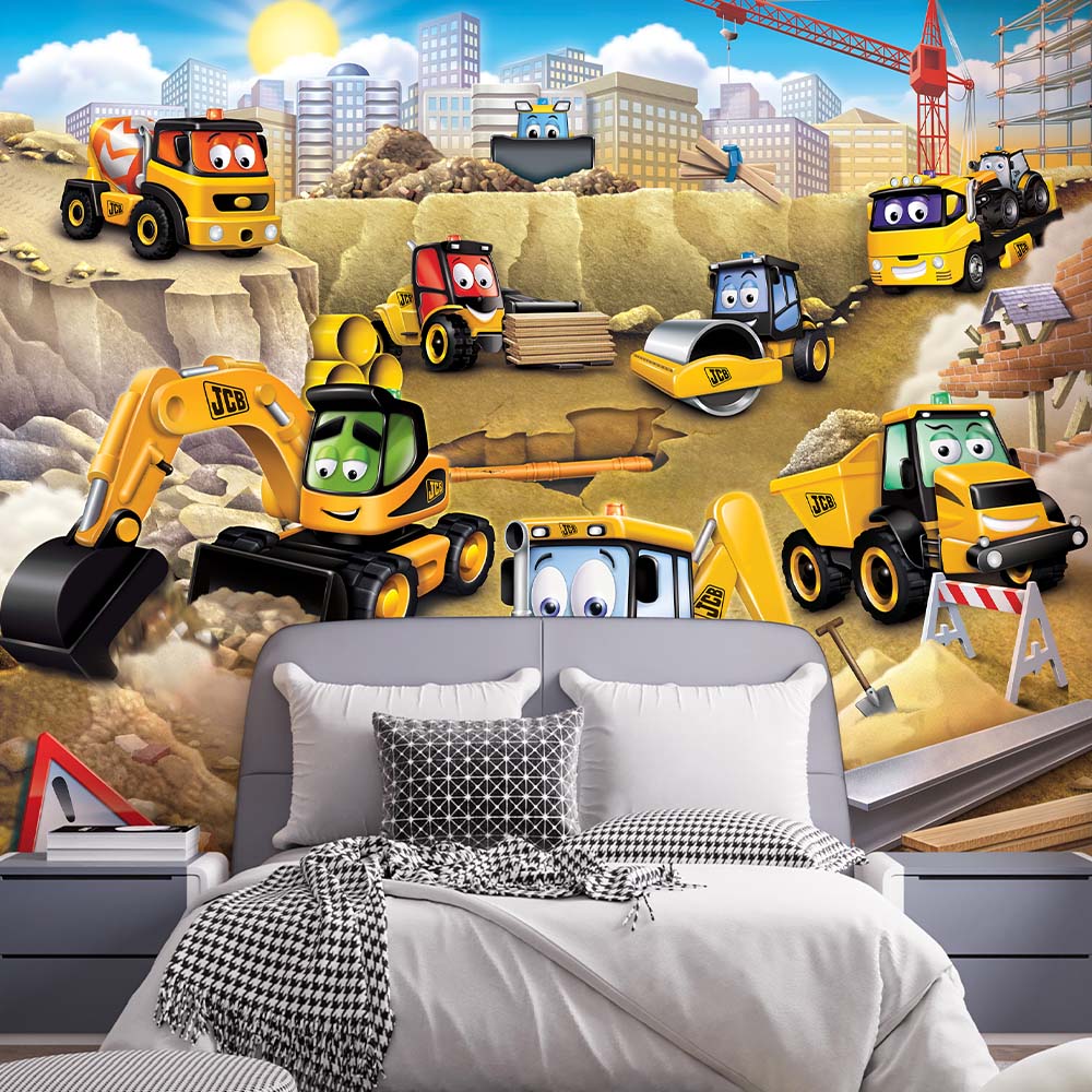 Walltastic My First JCB Wall Mural Image 1