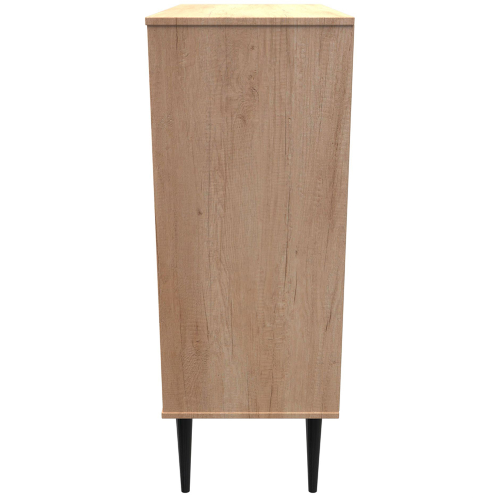 Crowndale Hong Kong 5 Drawer Nebraska Oak Chest of Drawers Ready Assembled Image 4