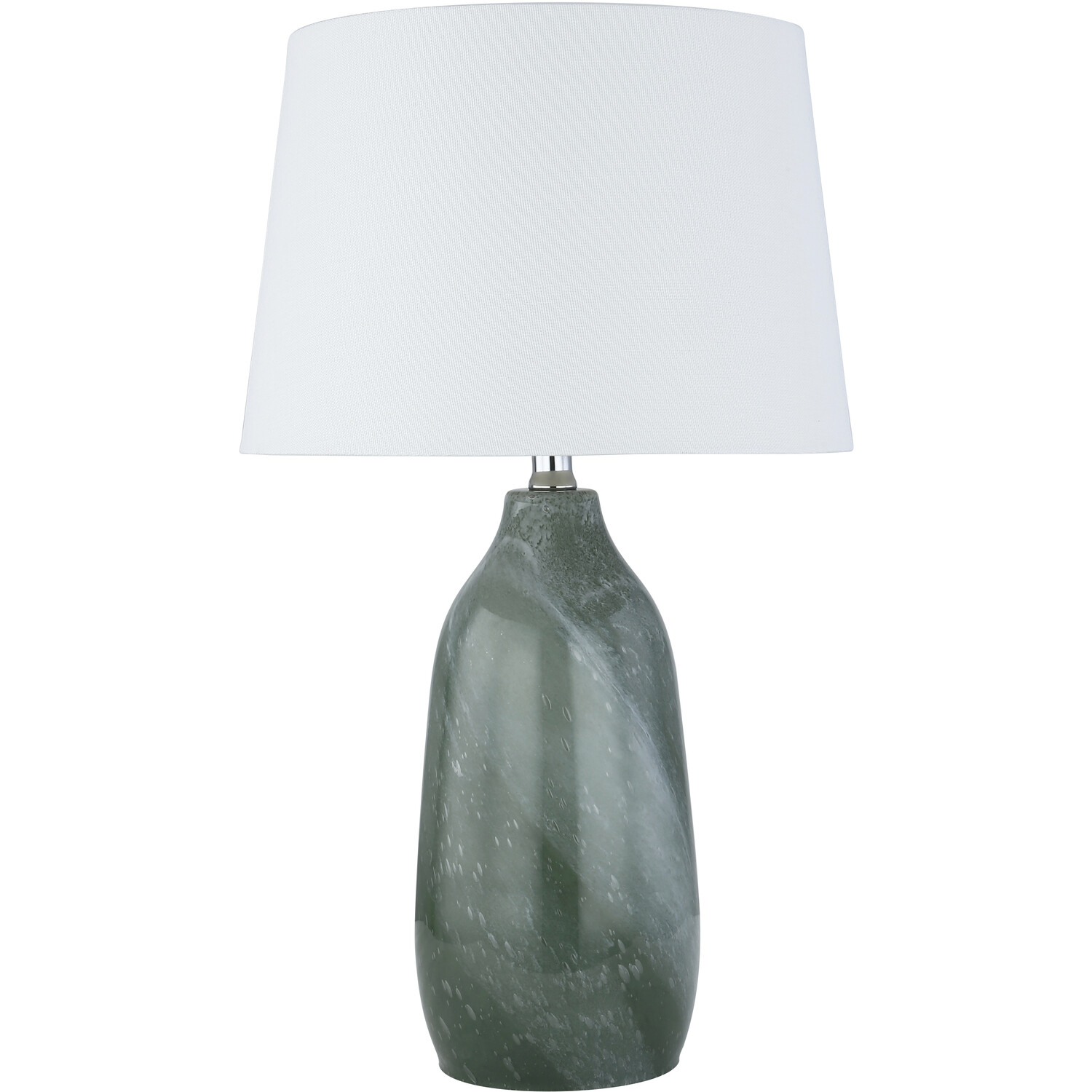 Emilia Sage Green Marble Table Lamp Image 1