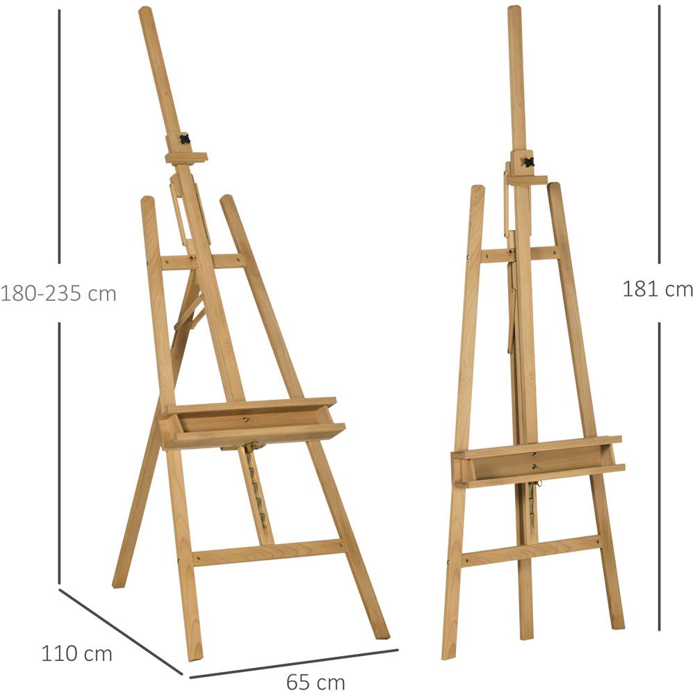 Vinsetto A-Frame Wooden Artist Easel Image 7