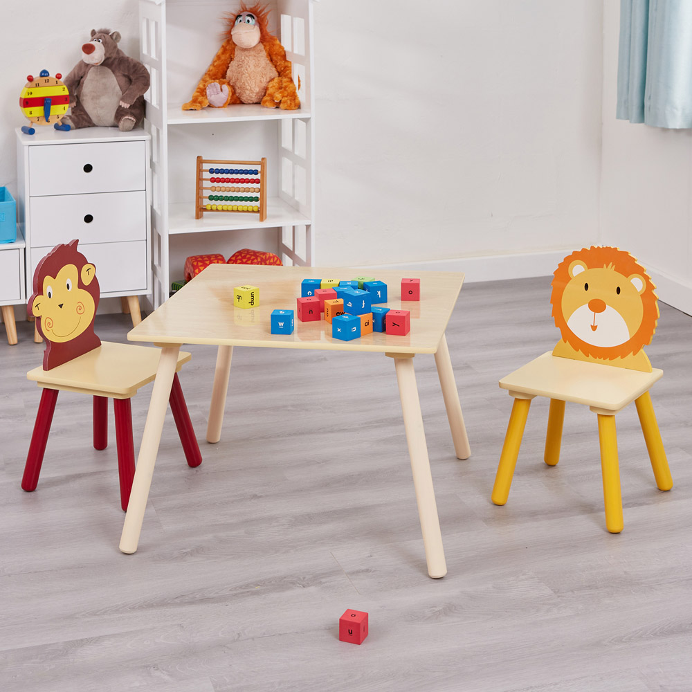 Liberty House Toys Kids Jungle Table and Chairs Set Image 7