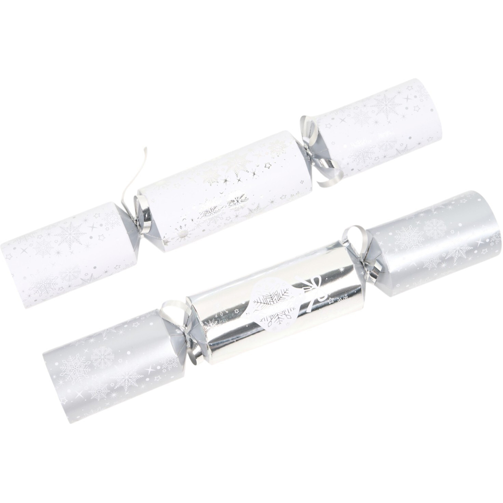 Pack of 10 Family Silver Bauble Crackers Image 4