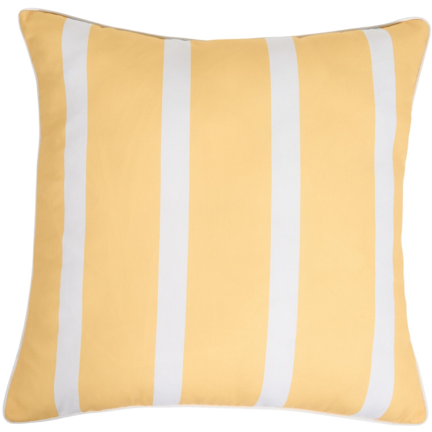 Outdoor Stripes Cushion Yellow Image 1