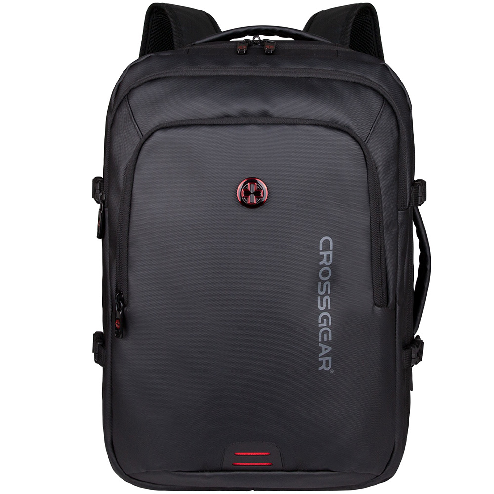 Crossgear ITour Black Underseat Backpack with Built-in Charging Port and Vacuum 40cm Image 3