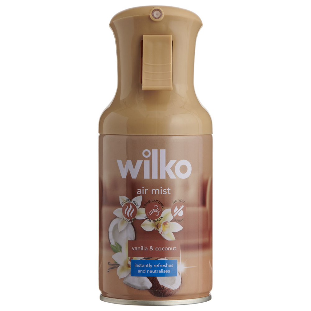 Wilko Vanilla and Coconut Aerosol Air Mist 250ml Image 1