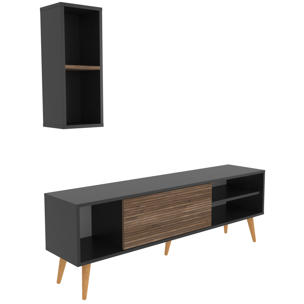Decorotika Rans Black Alina TV Stand for 55 inch TV Image 3