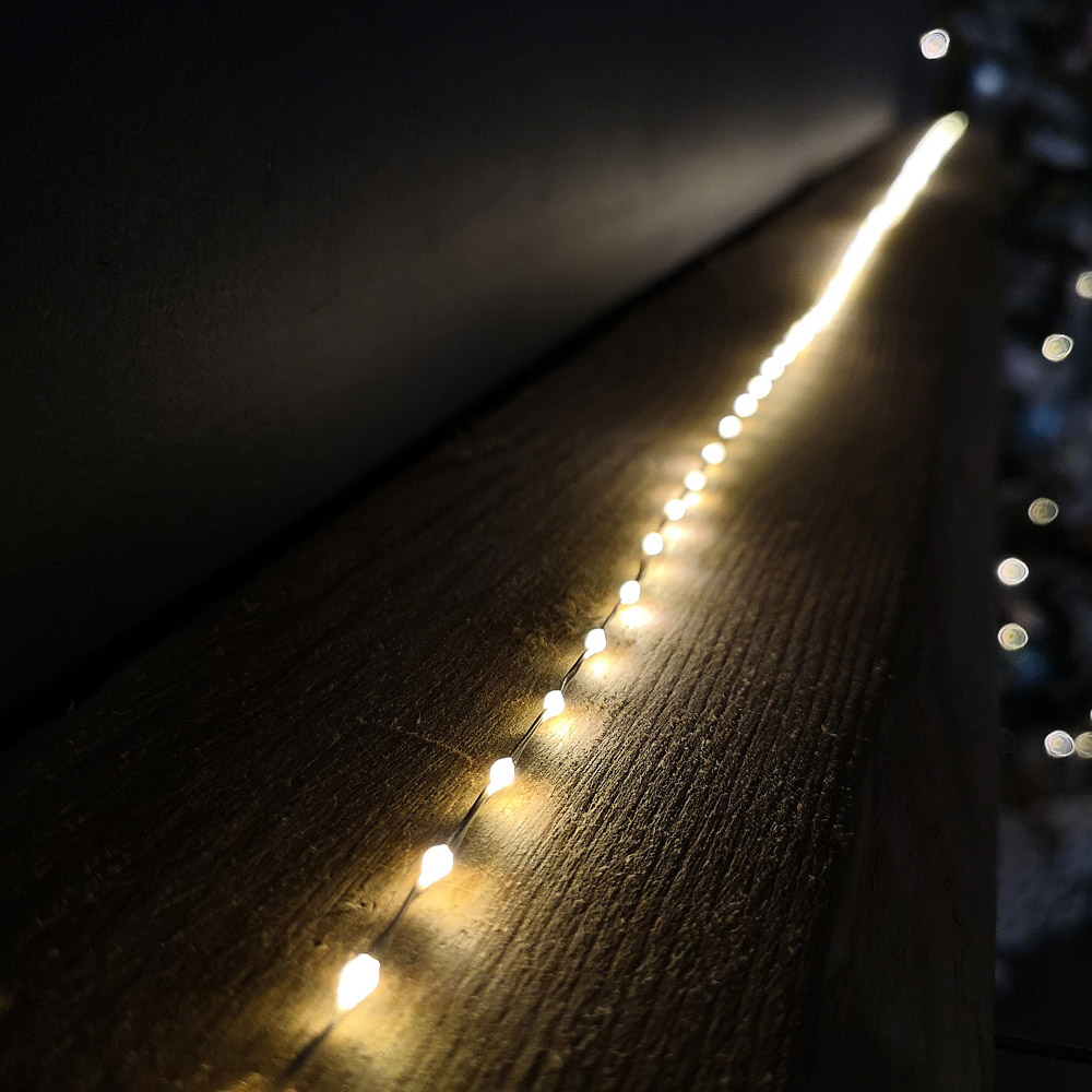 Samuel Alexander Warm White LED Compact Micro Brights Christmas Lights 12.8m Image 3
